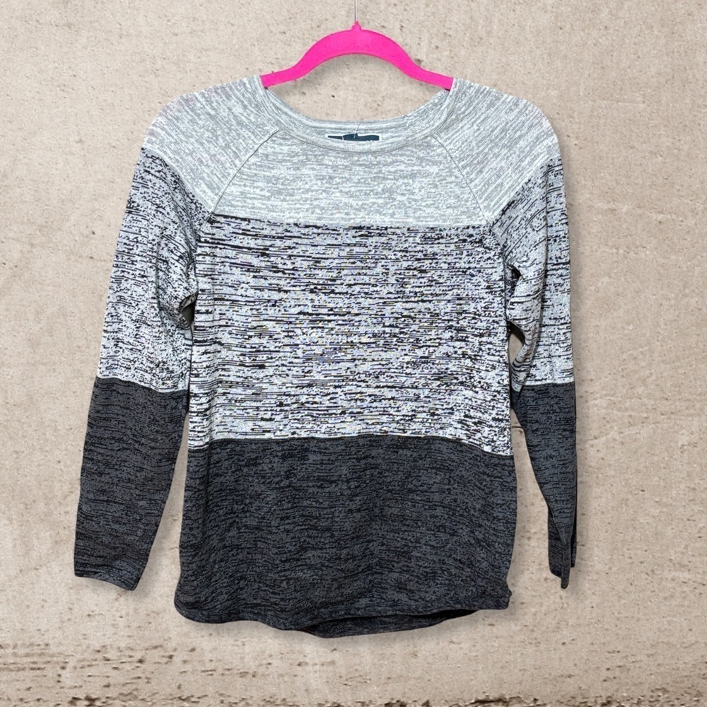 Karen Scott Colorblock Sweater NWT